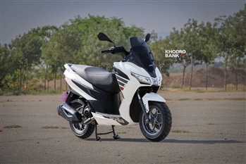 فیلم تست و بررسی موتورسیکلت SXR160 جدیدترین اسکوتر آپریلیا در بازار ایران - 2