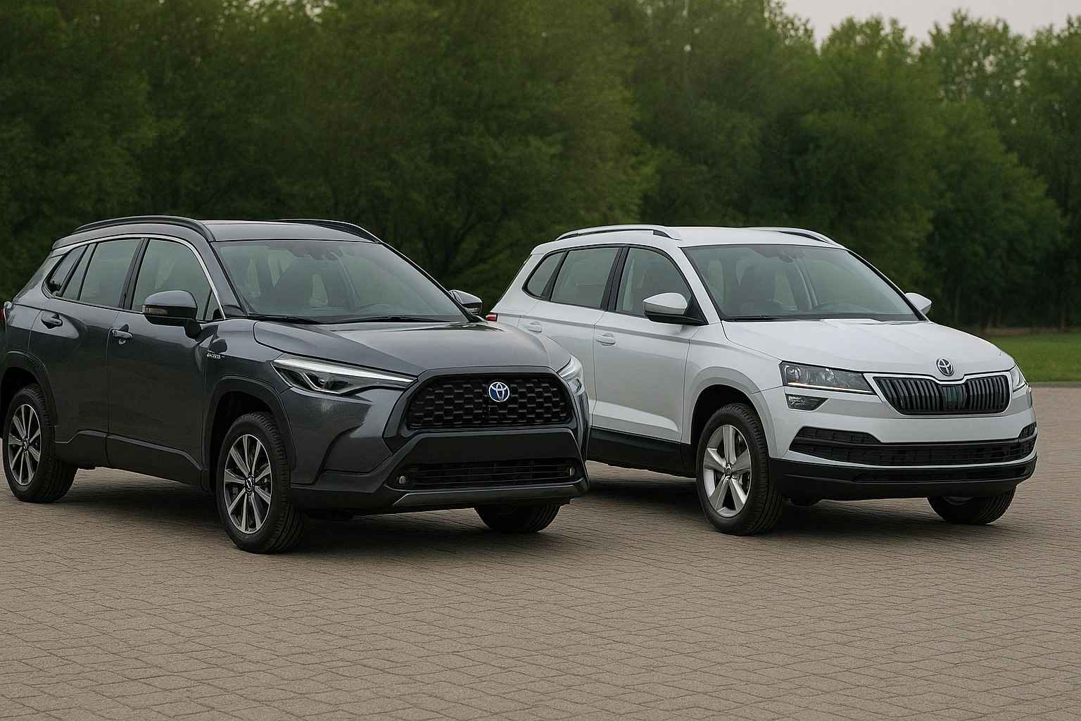 مقایسه تویوتا کرولا کراس هیبرید و اشکودا کاروک؛ رقابت در بازار کراس‌اوورهای وارداتی