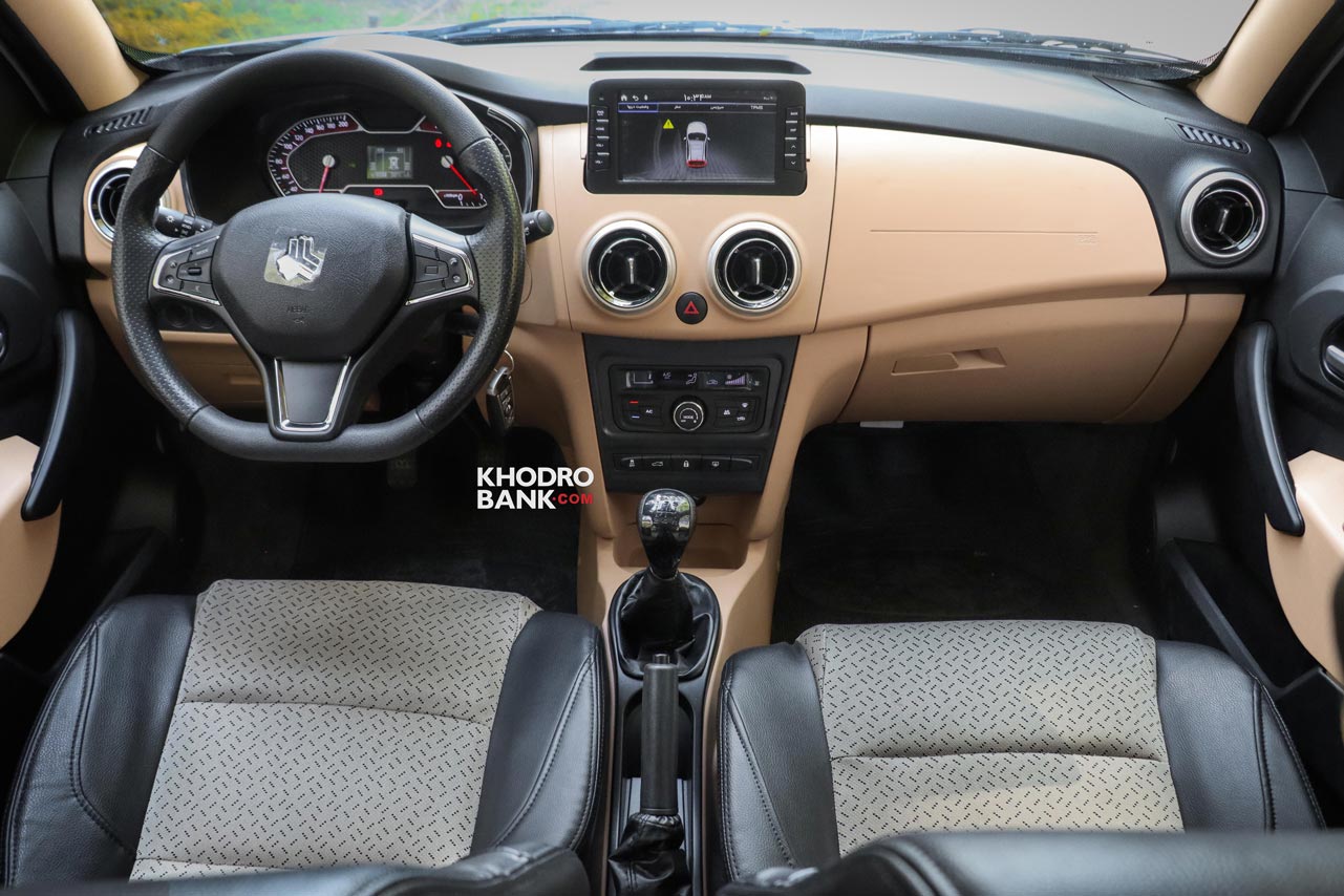 عکس اطلس سایپا شامل نمای دریچه های تهویه و مانیتور