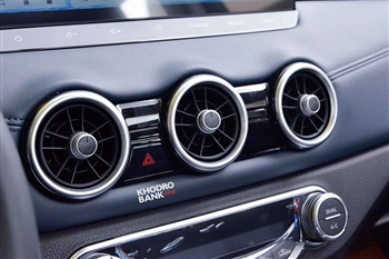 عکس از پنل سیستم تهویه مطبوع در خودرو نیسان قشقایی انر