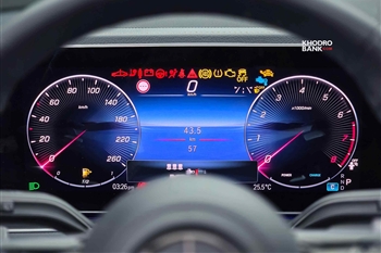 تصویر کلاستر دیجیتالی مرسدس بنز GLS 450 4MATIC