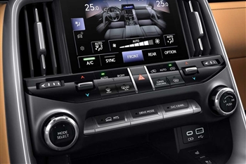 عکس از پنل تنظیم سیستم تهویه مطبوع در خودرو لکسوس LX600