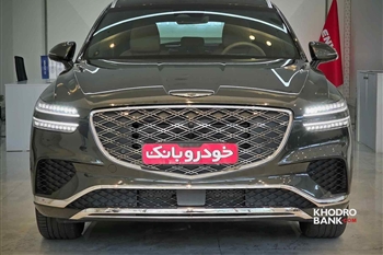 تصویر تمام رخ جلو از نمای ظاهری جنسیس GV70 