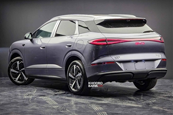 تصویر طراحی ظاهری  بی وای دی سیلیون 06 از زاویه سه رخ عقب چپ