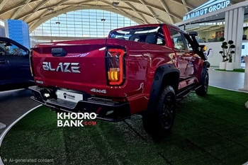 عکس ماشین بلیز R500 از نمای سه رخ عقب