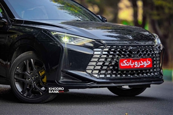 تصویر نمای بسته از طراحی دماغه جلو ماشین لاماری اکو