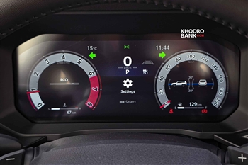 تصویر کلاستر دیجیتالی در خودرو تویوتا پرادو 2025