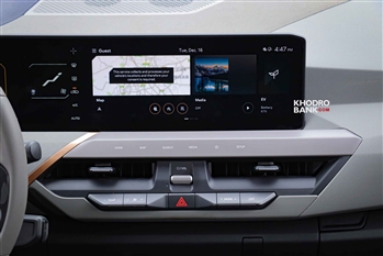 تصویر نمای داخل کابین خودرو کیا EV5