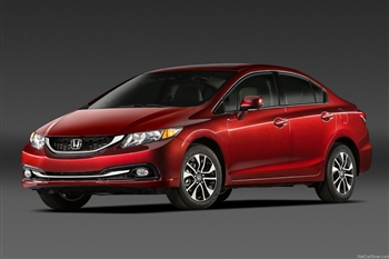 عکس از نمای ظاهری خودرو هوندا سیویک نسل نهم