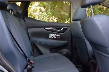 تصویر فضای ردیف عقب در کابین نیسان قشقایی آنر