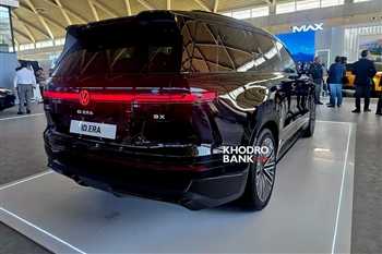 عکس ماشین فولکس‌ واگن ID ERA 9X از نمای سه رخ عقب