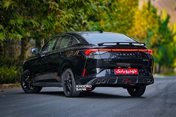 عکس از طراحی ظاهری ماشین لاماری اکو از زاویه سه رخ عقب چپ