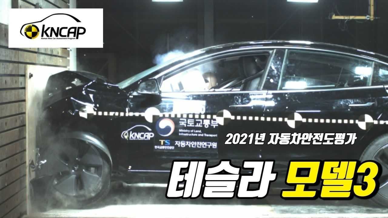 نتایج ناامیدکننده تسلا مدل 3 در تست NCAP کره  جنوبی + فیلم