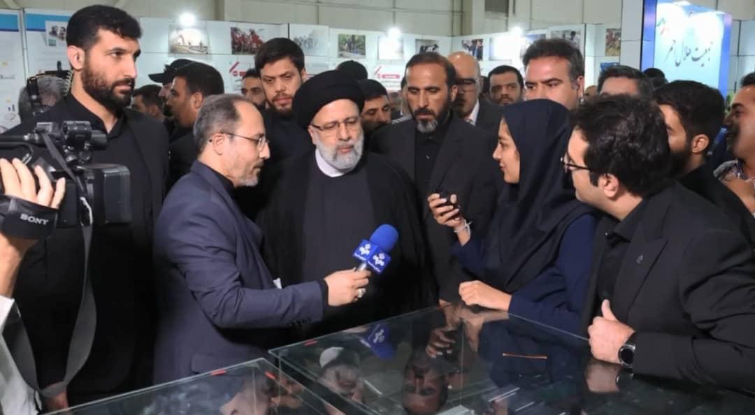 رئیس جمهوری کشورمان از غرفه وزارت صمت در نمایشگاه هفته دولت بازدید کرد