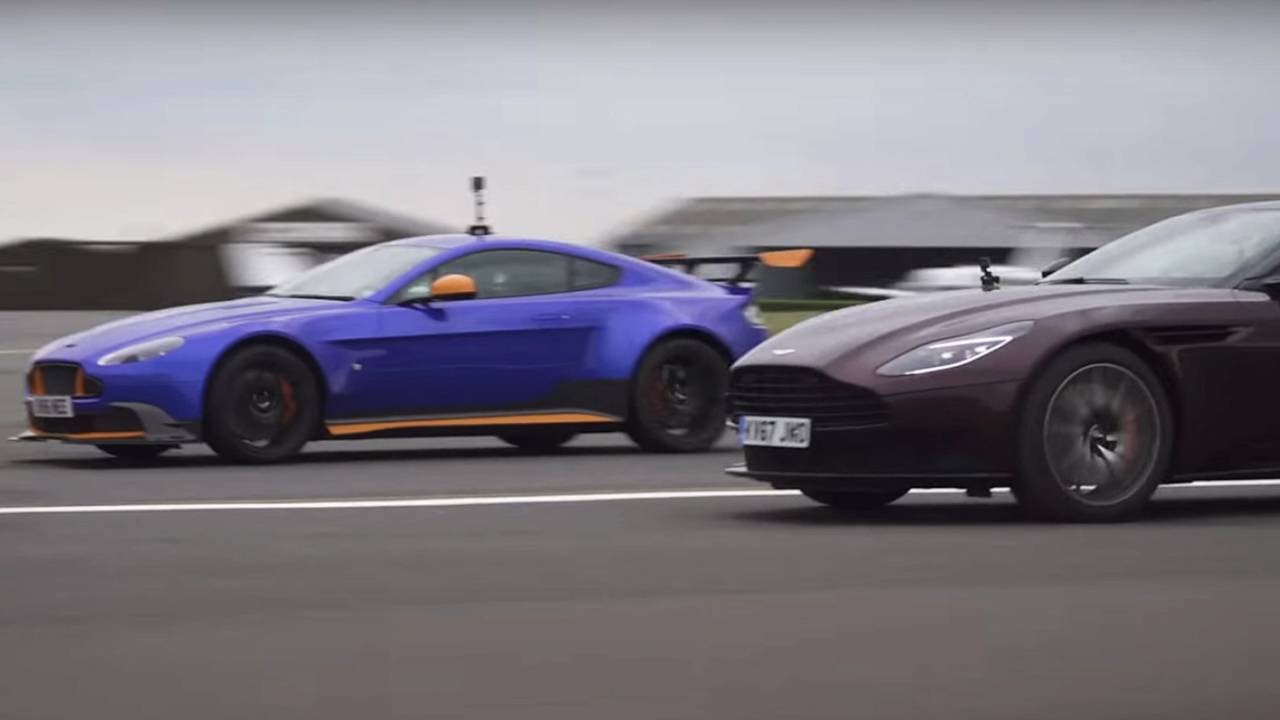 دوئل سوپر اسپرت های بریتانیایی، آستون مارتین ونتیج GT8 در مقابل DB11 + ویدیو