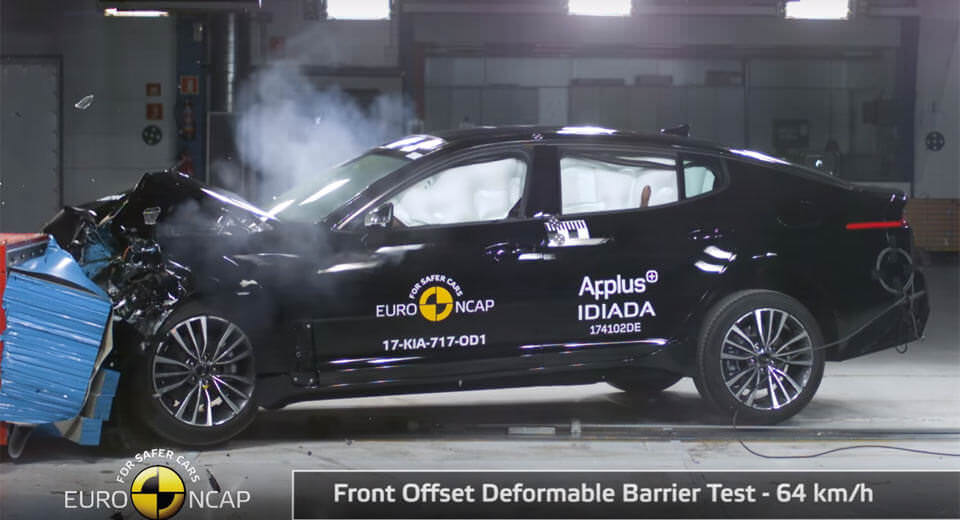 کیا استینگر ۵ ستاره ایمنی از Euro NCAP دریافت کرد + فیلم