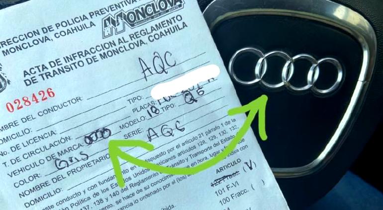جریمه عجیب یک خودرو در مکزیک، وقتی مامور پلیس برند آئودی را نمی‌شناسد!