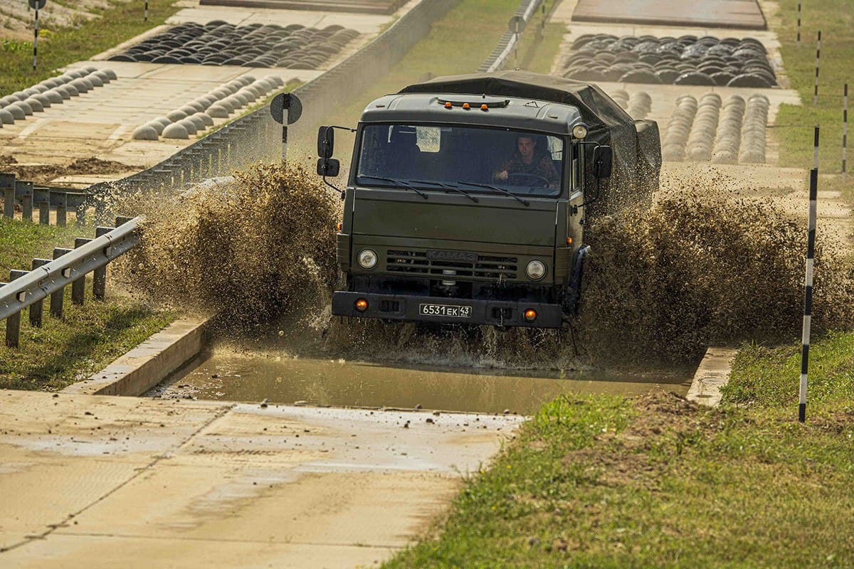 کامیون نظامی کاماز، نماینده روسیه در بازی‌های نظامی بین‌المللی