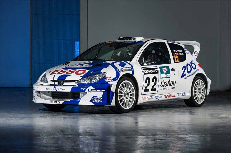 فروش پژو 206 مسابقه‌ای WRC با موتور 2 لیتری 300 اسب بخاری!