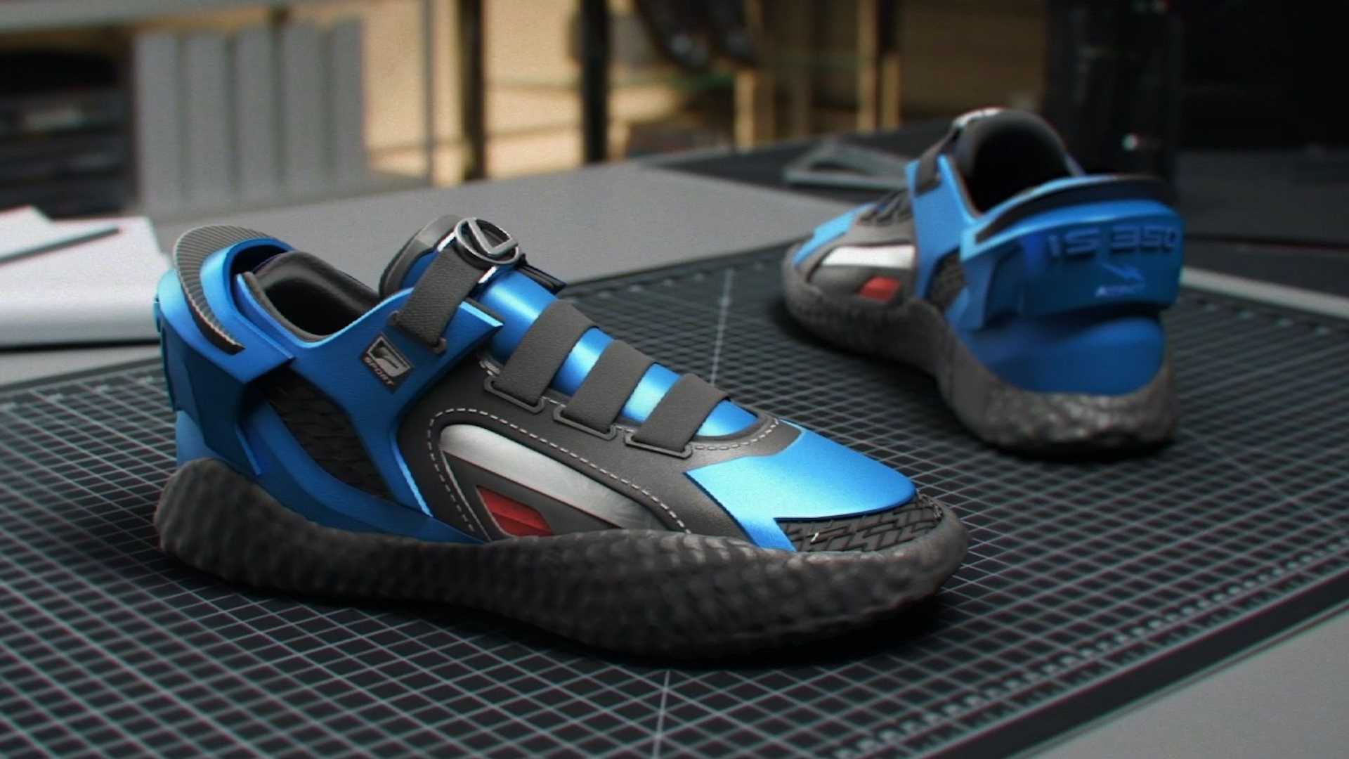 این کفش ورزشی با الهام از لکسوس IS مدل ۲۰۲۱ طراحی شده