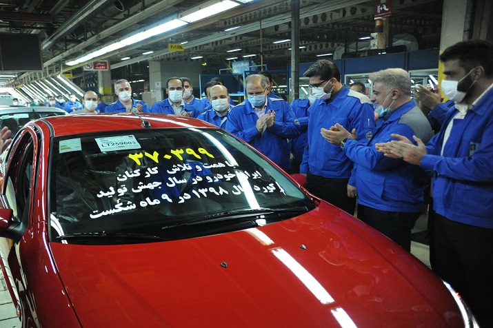 ایران خودرو در 9 ماه نخست سال 99 چند دستگاه خودرو تولید کرده است؟