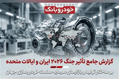 گزارش جامع تأثیر جنگ 2026 ایران و ایالات متحده بر ساختار تولید و بازارهای سرمایه صنعت خودروسازی جهان منبع سایت خودرو بانک
