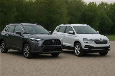 مقایسه تویوتا کرولا کراس هیبرید و اشکودا کاروک؛ رقابت در بازار کراس‌اوورهای وارداتی منبع سایت خودرو بانک