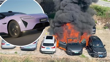 حریق هولناک آواتر 06: سدان برقی جدید چانگان و هواوی در آتش سوخت منبع سایت خودرو بانک