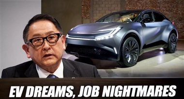 رئیس تویوتا: انحصار خودروهای برقی میلیون‌ها شغل را از بین می‌برد منبع سایت خودرو بانک