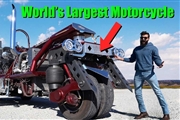 تجربه رانندگی با بزرگترین موتورسیکلت دنیا + فیلم