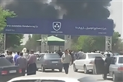 انفجار و به آتش کشیده شدن خط تولید فرداموتور در بروجرد + فیلم